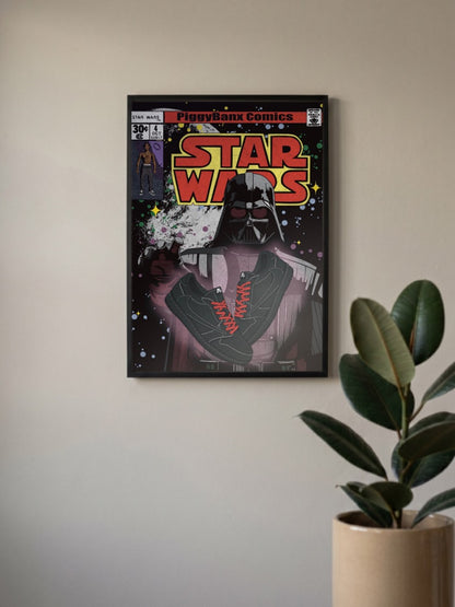 Darth Vader Sneaker Comic Art Sneaker Poster