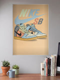 Nike SB Dunk Sneaker Art Sneaker Poster
