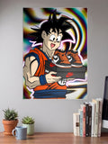 Goku Jordan Shoebox Art Sneaker Poster