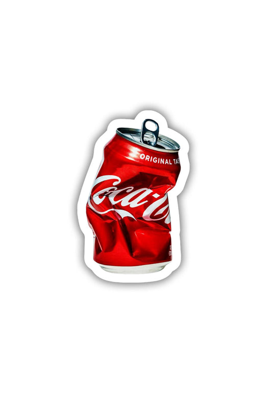 Coke Can Crush Sticker