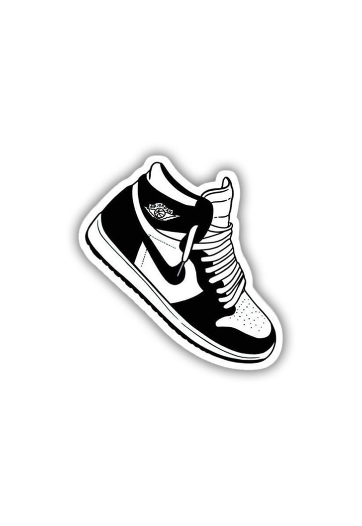 Nike Black and white Sticker – Posterwa