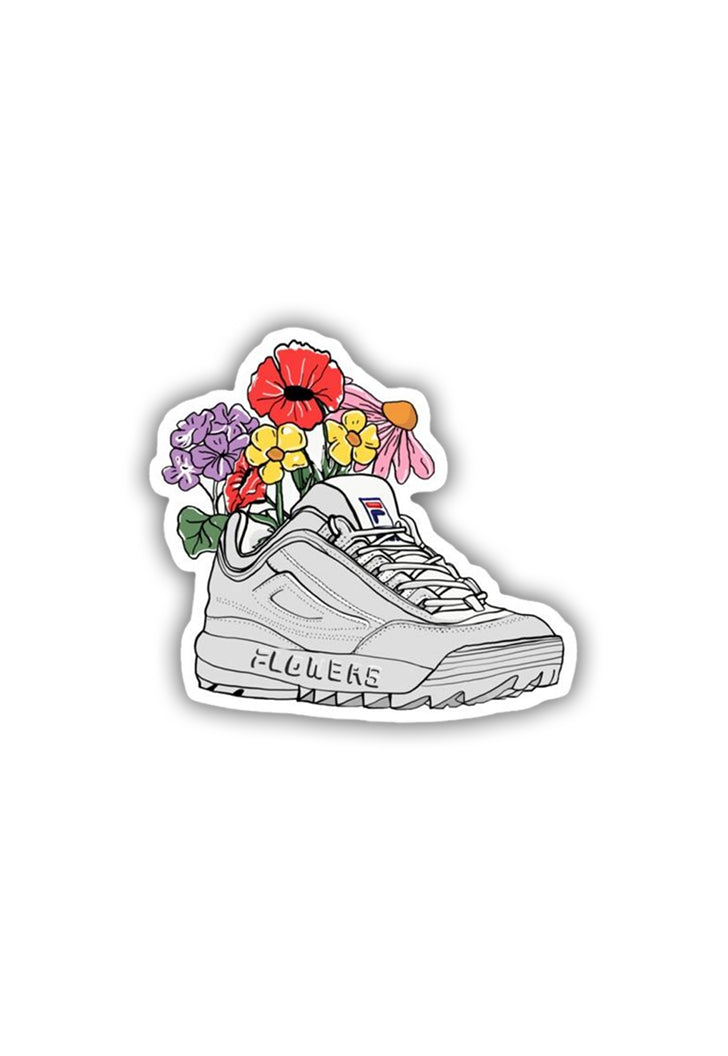 Flower Sneaker Sticker