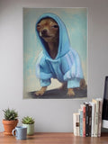 Hoodie Dog Portrait Art Abstract Poster
