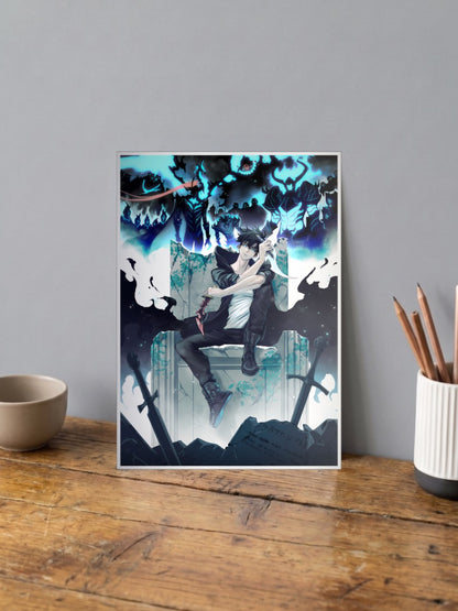 Sung Jinwoo Throne Of Swords Anime Poster