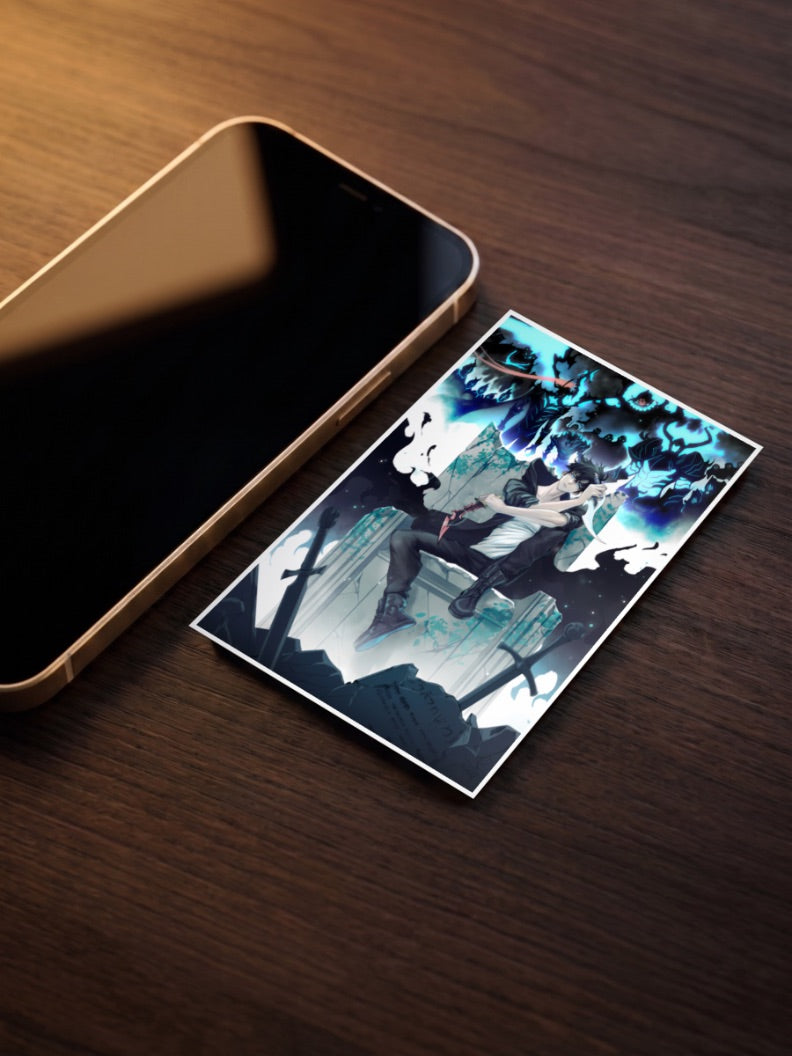 Sung Jinwoo Throne Of Swords Anime Poster