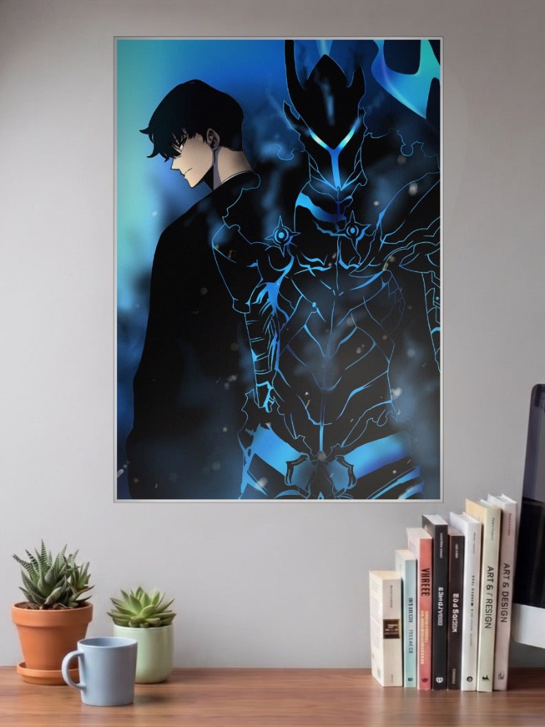 Sung Jinwoo And Igris Art Anime Poster