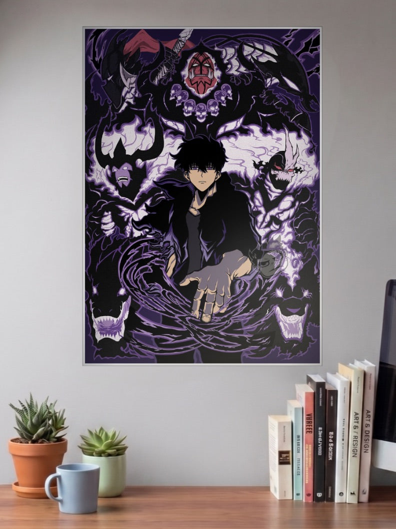 Sung Jinwoo Shadow Army Anime Poster