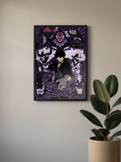 Sung Jinwoo Shadow Army Anime Poster