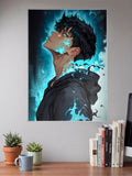 Sung Jinwoo Blue Profile Anime Poster