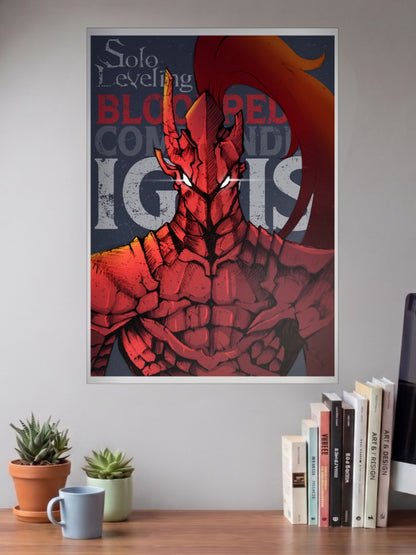 Igris Blood Red Commander Anime Poster