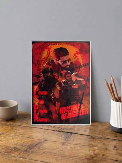Pawan Kalyan Gangster Tollywood Movie Poster