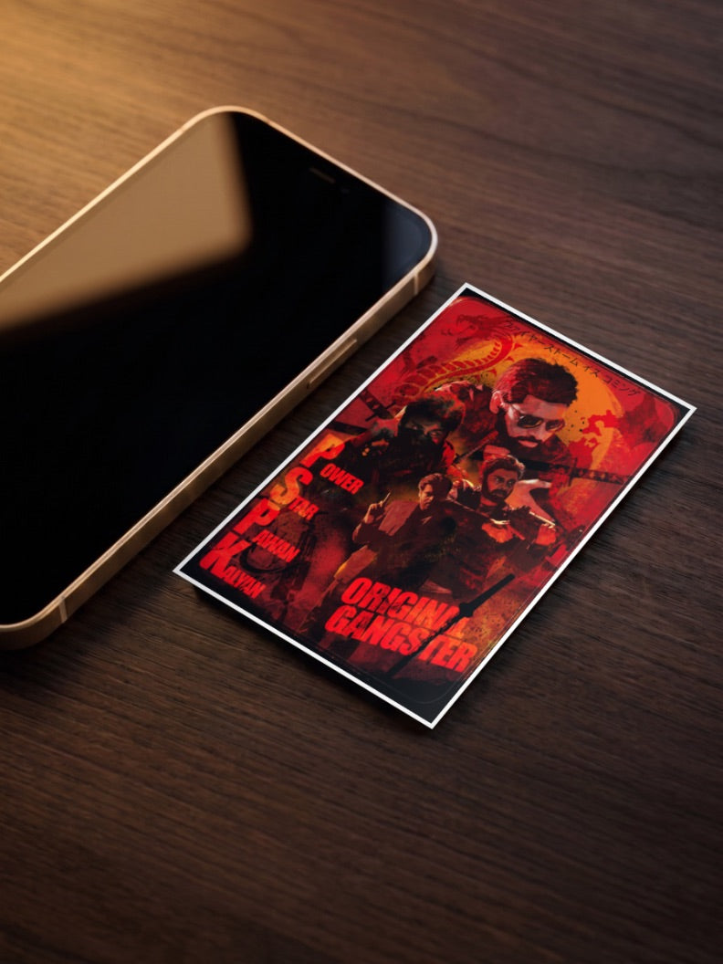 Pawan Kalyan Gangster Tollywood Movie Poster