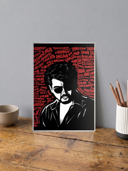 Ajith Kumar Movie Titles Kollywood Movie Poster