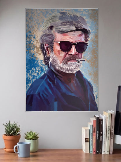 Rajinikanth Portrait Kollywood Movie Poster