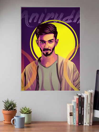 Anirudh Ravichander Portrait Singers Poster