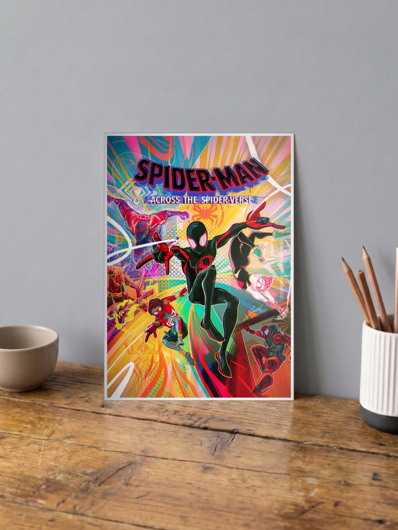 Miles Morales from Spider Man across | Marvel Poster