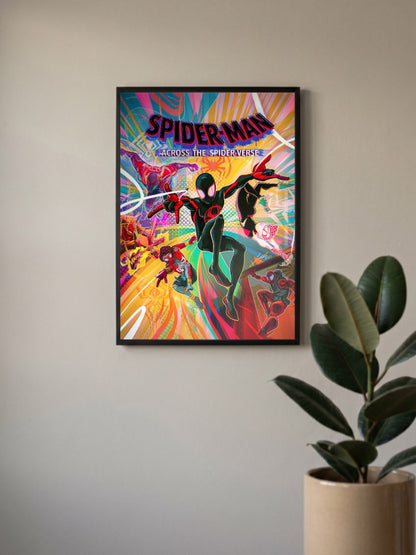 Miles Morales from Spider Man across | Marvel Poster