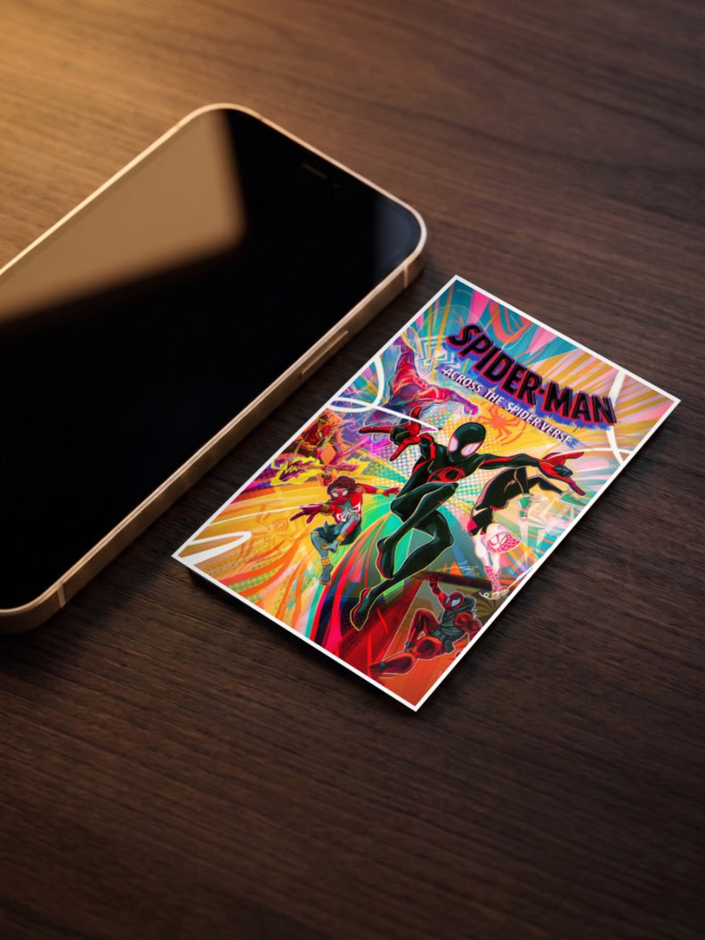 Miles Morales from Spider Man across | Marvel Poster