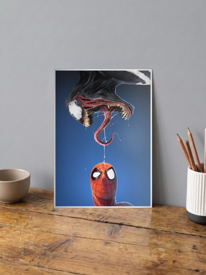 Symbiote Storm | Spider Man vs Venom | Marvel Poster