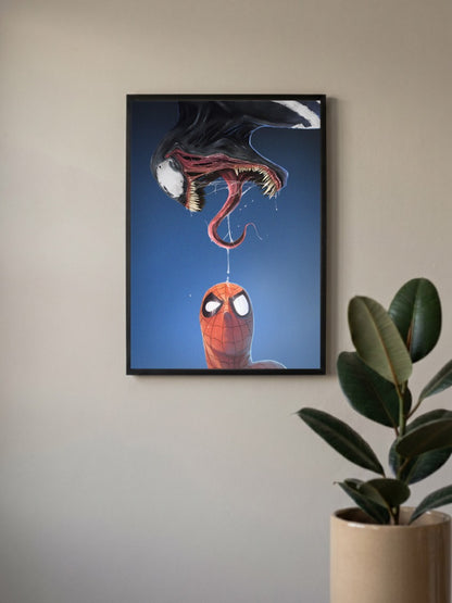 Symbiote Storm | Spider Man vs Venom | Marvel Poster