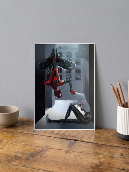 Spider Man and Spider Gwen | Marvel Poster