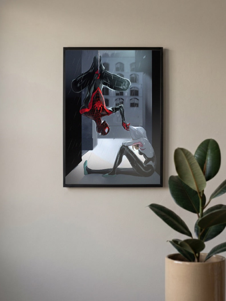 Spider Man and Spider Gwen | Marvel Poster