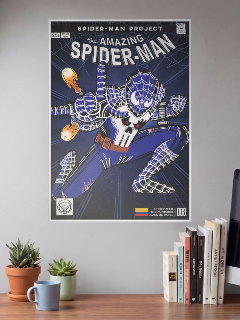 Punisher Spider Man | Marvel Poster