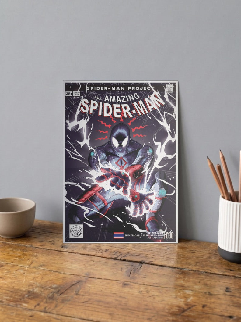Electro Spider Man | Marvel Poster