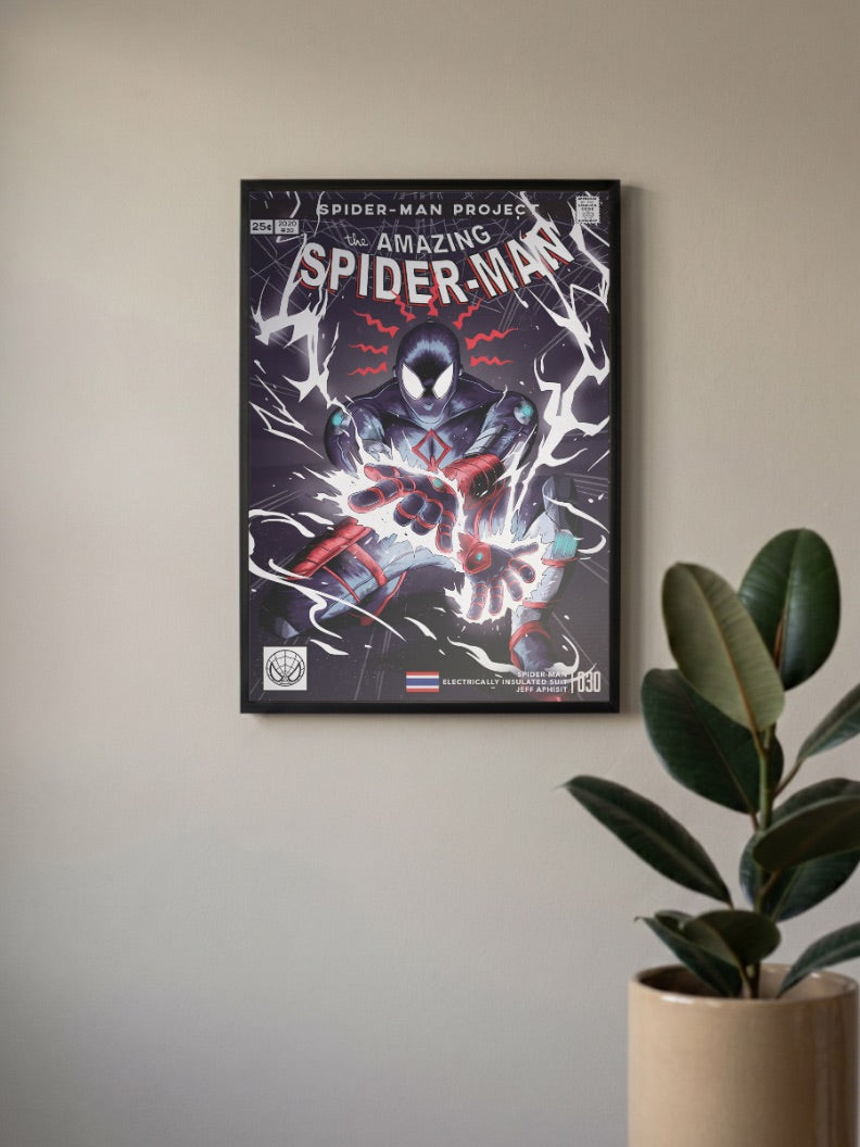 Electro Spider Man | Marvel Poster