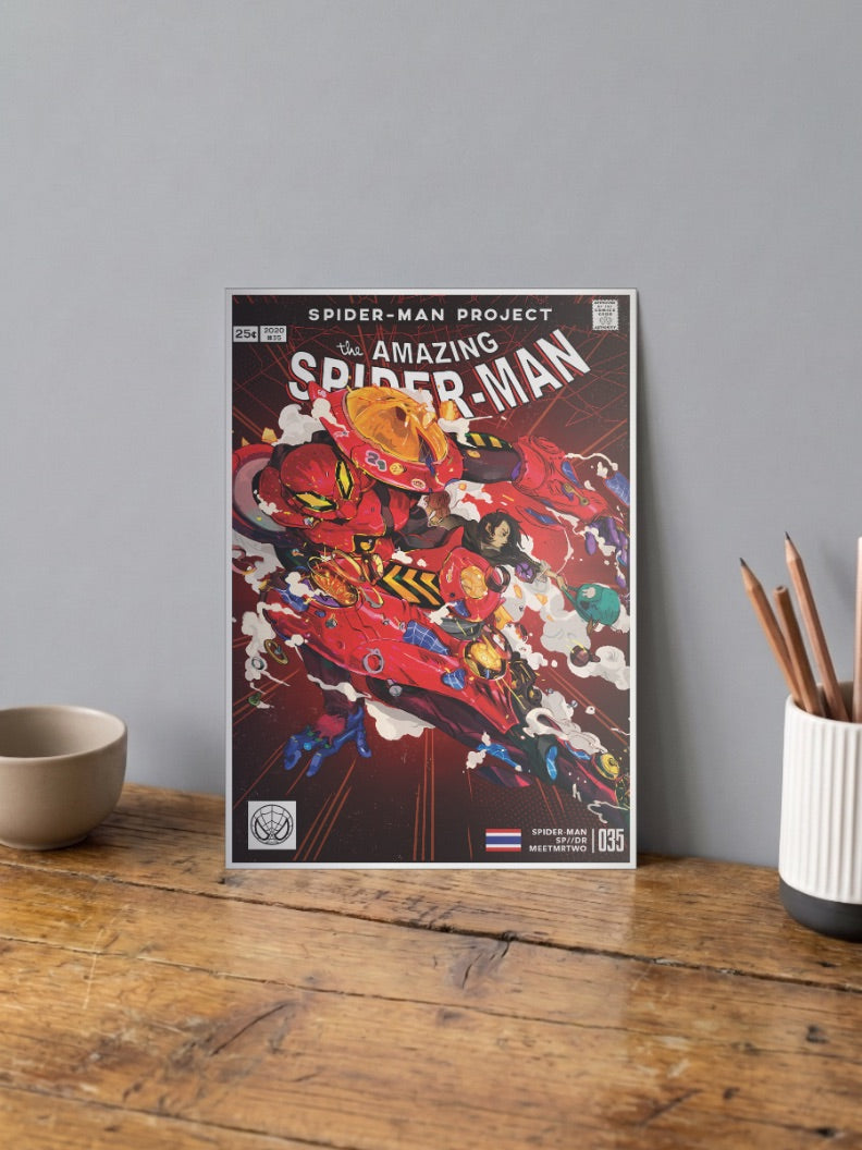 Mega Bot Spider Man | Marvel Poster