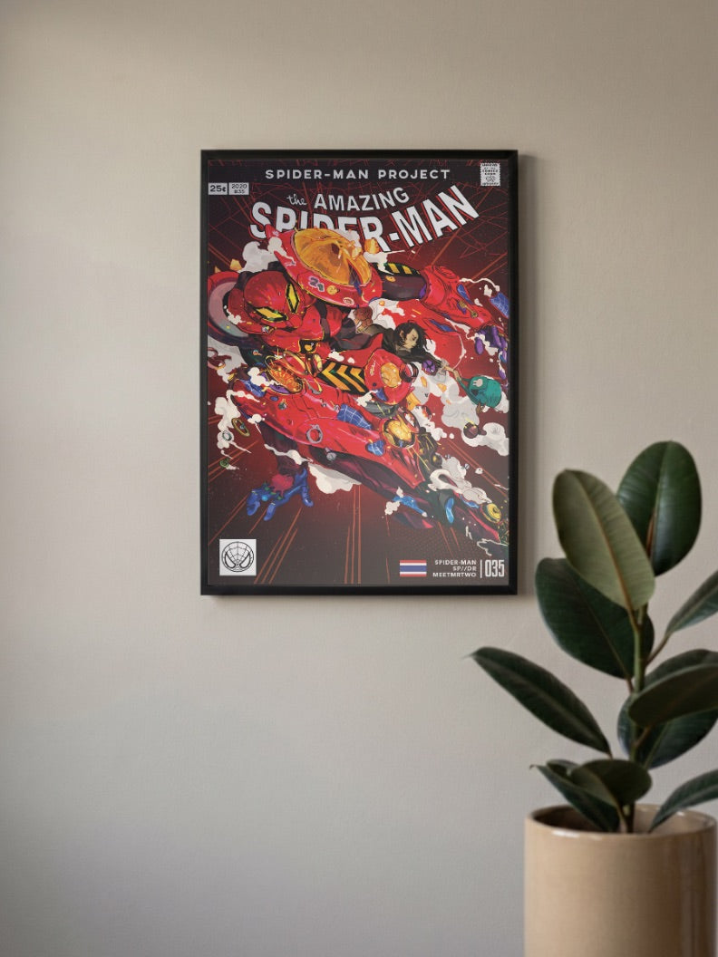 Mega Bot Spider Man | Marvel Poster