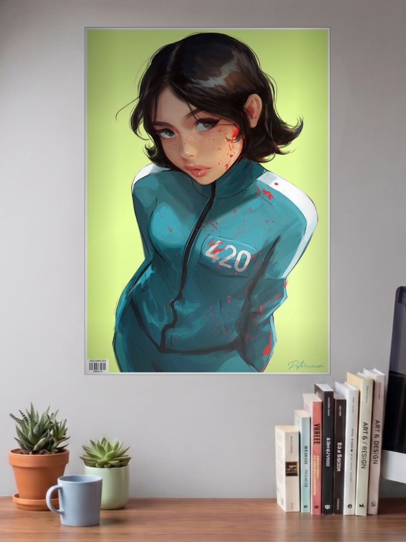 Squid Game Contestant 420 Netflix Poster