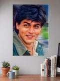 Shah Rukh Khan Young Portrait Celebs Poster