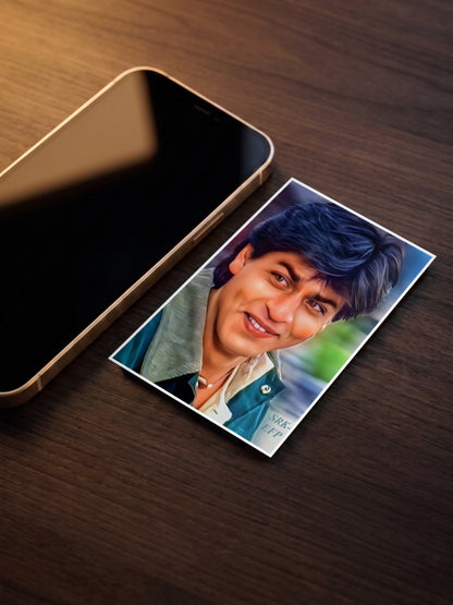 Shah Rukh Khan Young Portrait Celebs Poster