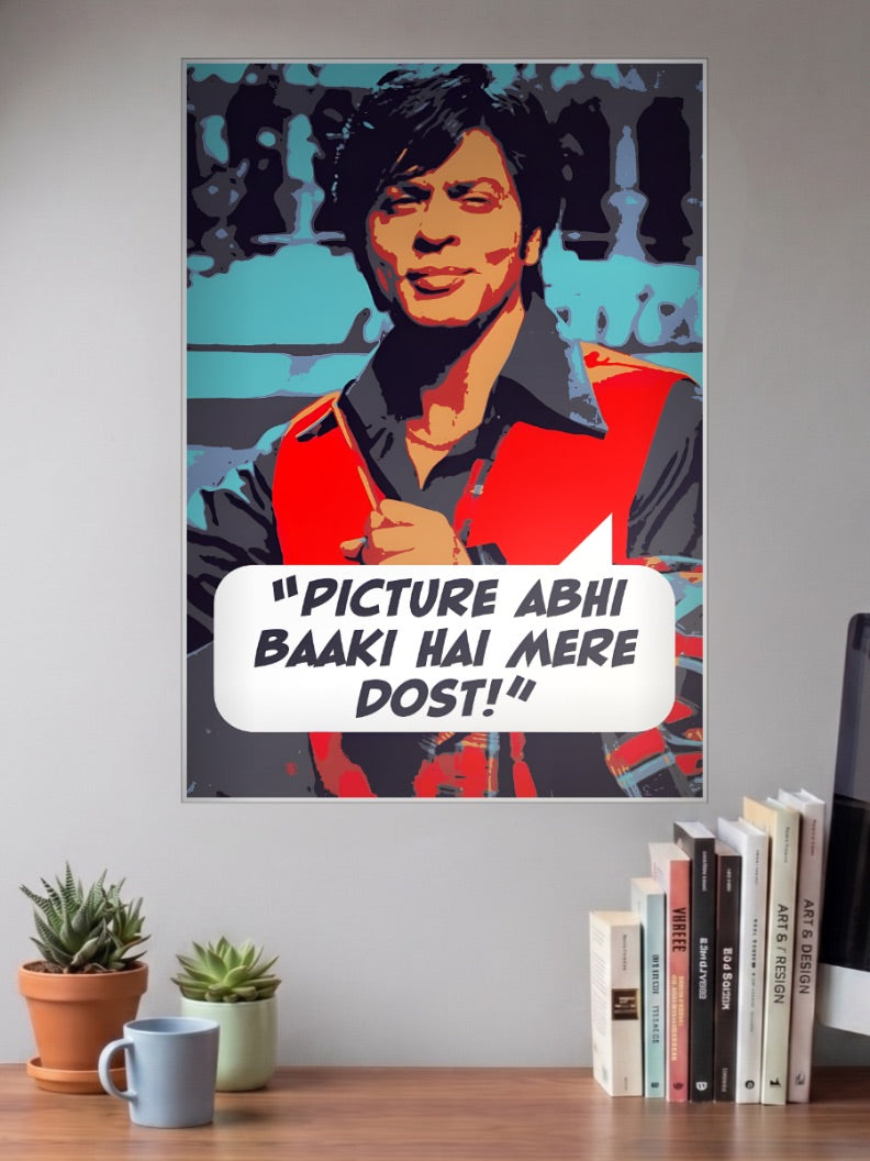 Shah Rukh Khan Picture Quote Celebs Poster