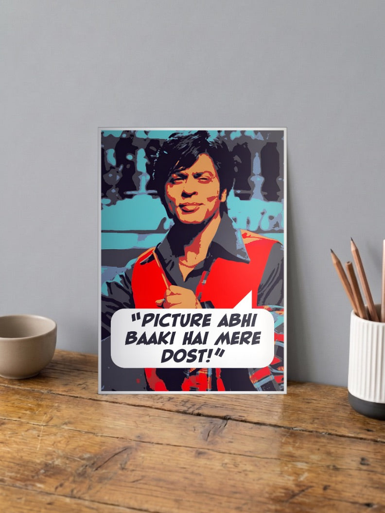 Shah Rukh Khan Picture Quote Celebs Poster