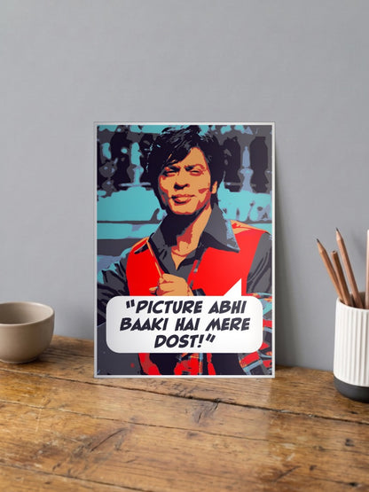 Shah Rukh Khan Picture Quote Celebs Poster