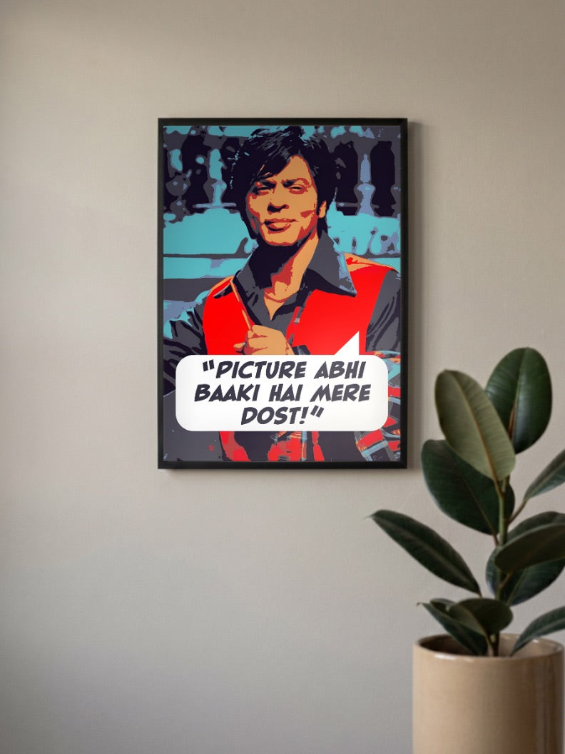 Shah Rukh Khan Picture Quote Celebs Poster