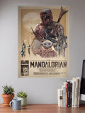 The Mandalorian Vintage Poster Star Wars Poster