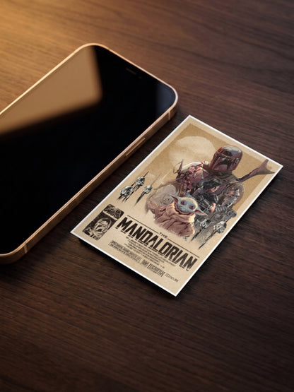 The Mandalorian Vintage Poster Star Wars Poster