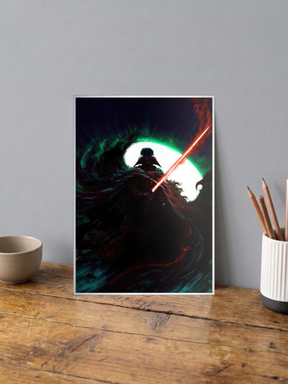 Darth Vader Silhouette Art Star Wars Poster