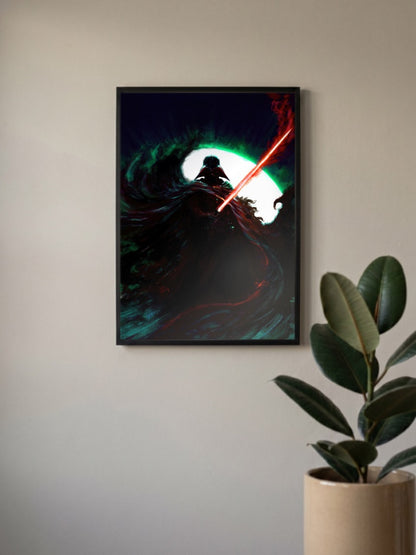 Darth Vader Silhouette Art Star Wars Poster