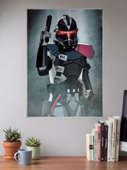 Dark Clone Trooper Art Star Wars Poster