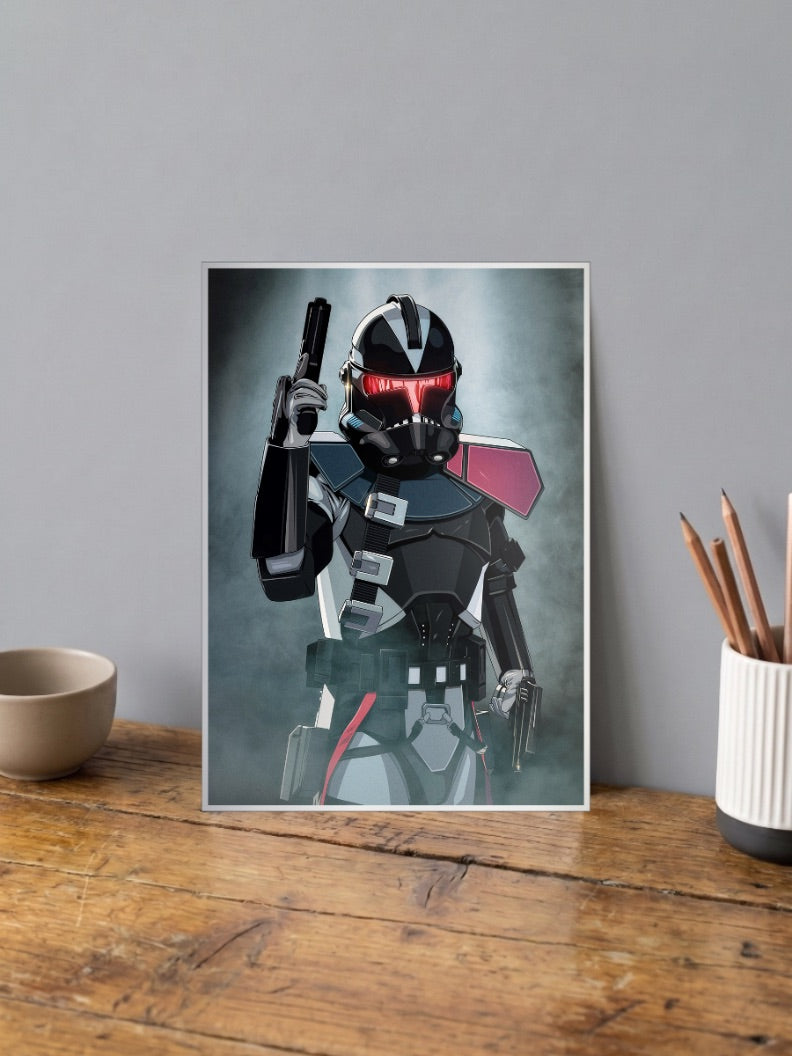 Dark Clone Trooper Art Star Wars Poster
