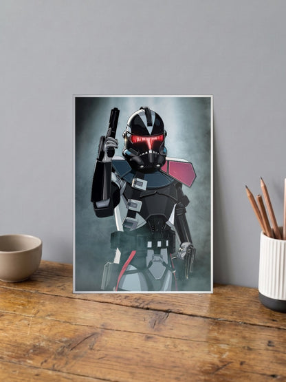 Dark Clone Trooper Art Star Wars Poster