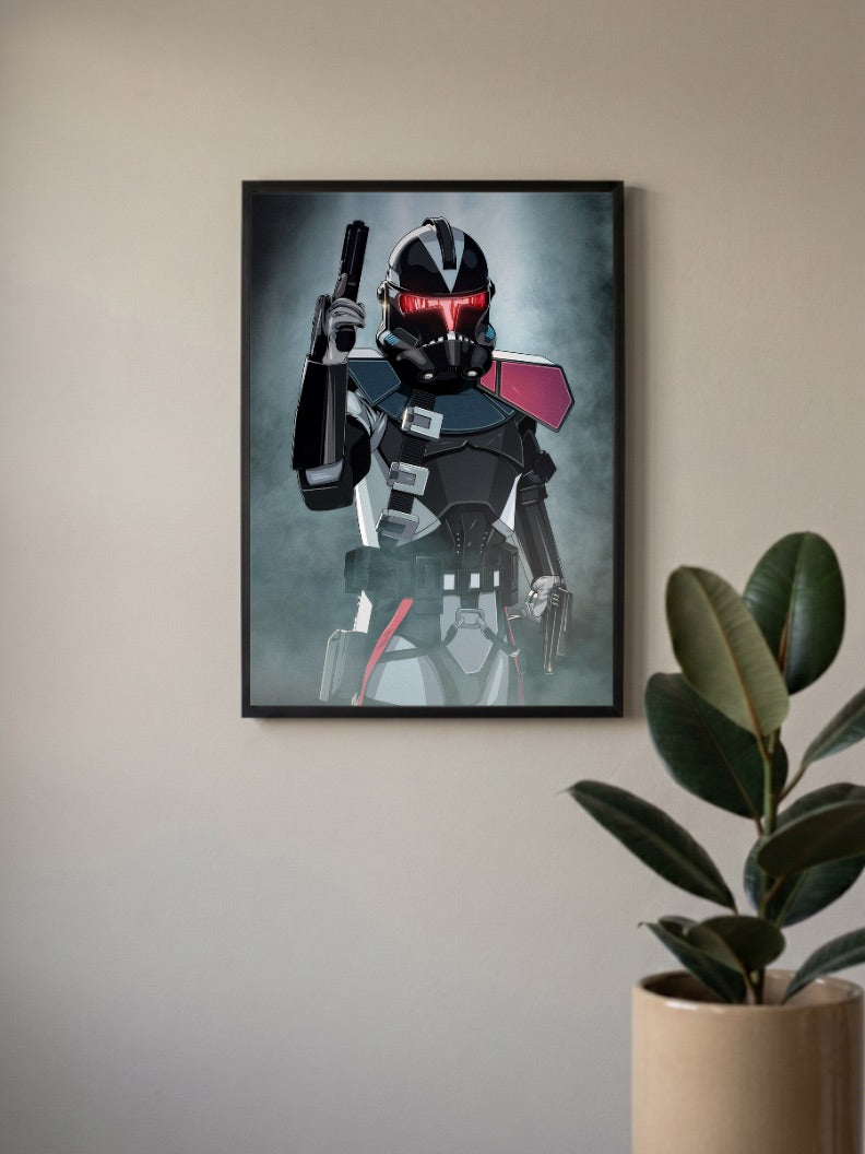Dark Clone Trooper Art Star Wars Poster