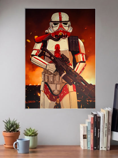 Battle Worn Stormtrooper Art Star Wars Poster