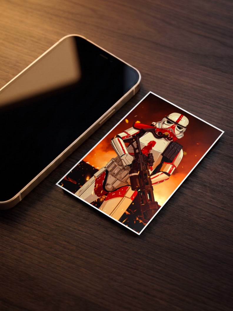 Battle Worn Stormtrooper Art Star Wars Poster