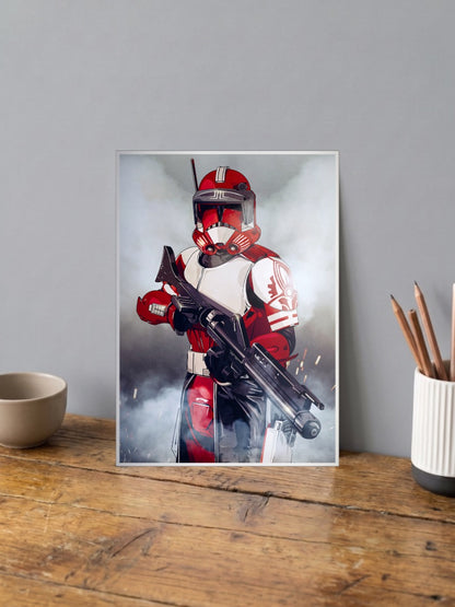 Republic Commando Trooper Art Star Wars Poster