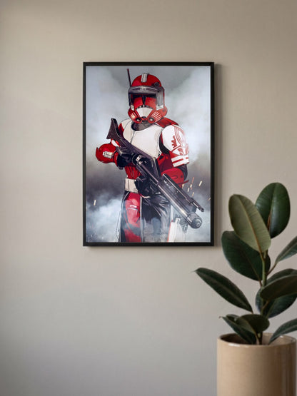 Republic Commando Trooper Art Star Wars Poster